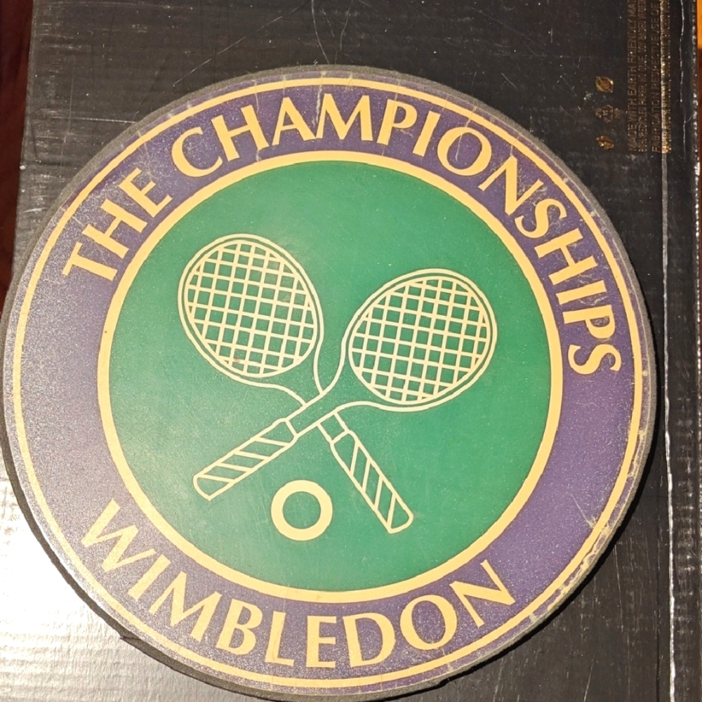 The Championship Wimbledon Tennis Mouse Pad Rare 8 inch